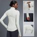 Women's Clothing Zip-Up Yoga Jacket With Stand Collar - Slim Fit Running & Gym Hoodie For Workout - Breathable Stretchable Athletic Outerwear_voghion.com