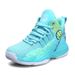 Zapatillas altas de baloncesto para niños, nuevas zapatillas de punto transpirables de primavera y otoño de 2025, zapatillas deportivas para estudiantes._voghion.com