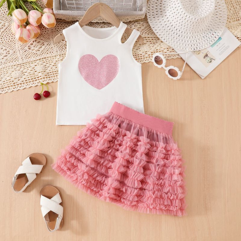 Mother & Kids Girls Short Skirt Mesh Cake Skirt Princess Short Skirt_voghion.com