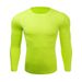Maglietta sportiva da uomo a maniche lunghe ad asciugatura rapida - Vestibilità a compressione ad alta elasticità per corsa, palestra e sport all'aria aperta_voghion.com