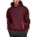 Men’s Statement Hoodie – Avant-Garde Ribbon-Trimmed Pullover With V-Neck & Drop-Shoulder Silhouette (S-XXXL, 10 Bold Colors)_voghion.com