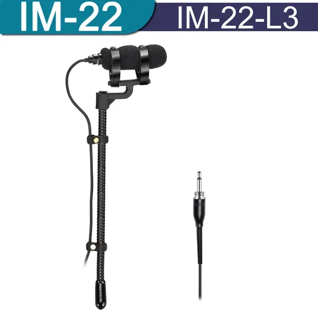 Microfono per strumenti LOMEHO con spina da 3,5 mm cablato con clip Mini microfono a condensatore musicale per sassofono pianoforte violoncello IM-22-L3_voghion.com
