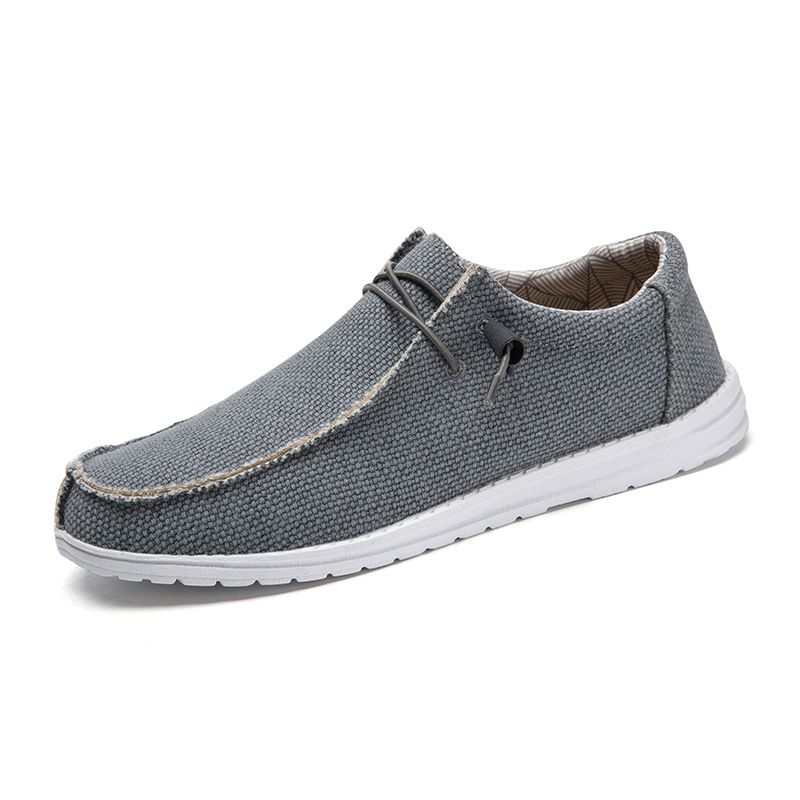 Dude Shoes Men Canvas Shoes Summer Casual Loafers Men's Moccasins Breathable Comfortable Plus_voghion.com