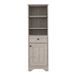 St. Clair Linen Cabinet, Two Interior Shelves, Two Open Shelves, Single Door_voghion.com