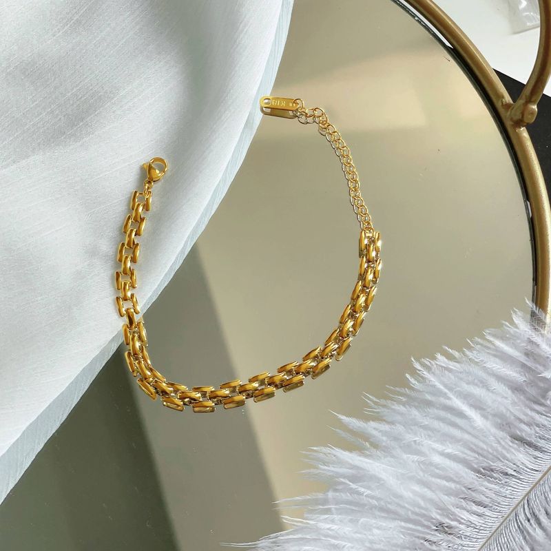 Bracelets de montre Vintage en acier inoxydable, chaîne pour femmes et hommes, mode fête, Version coréenne, bijoux étanches_voghion.com