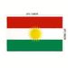 1pc Double Side Printed Kurd Flag, Hanging Flag With Polyester, Vivid Color And UV Fade Resistant, Kurdish Flags Decoration_voghion.com