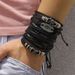 Mulsanne Leather Skull Multi-layer Bracelet For Men New Hip-hop Style Braided Jewelry_voghion.com