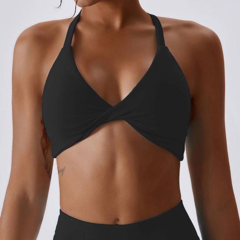 Women's clothing yoga wear women's tight-fitting quick-drying sports yoga bra outdoor running beautiful back fitness underwear_voghion.com