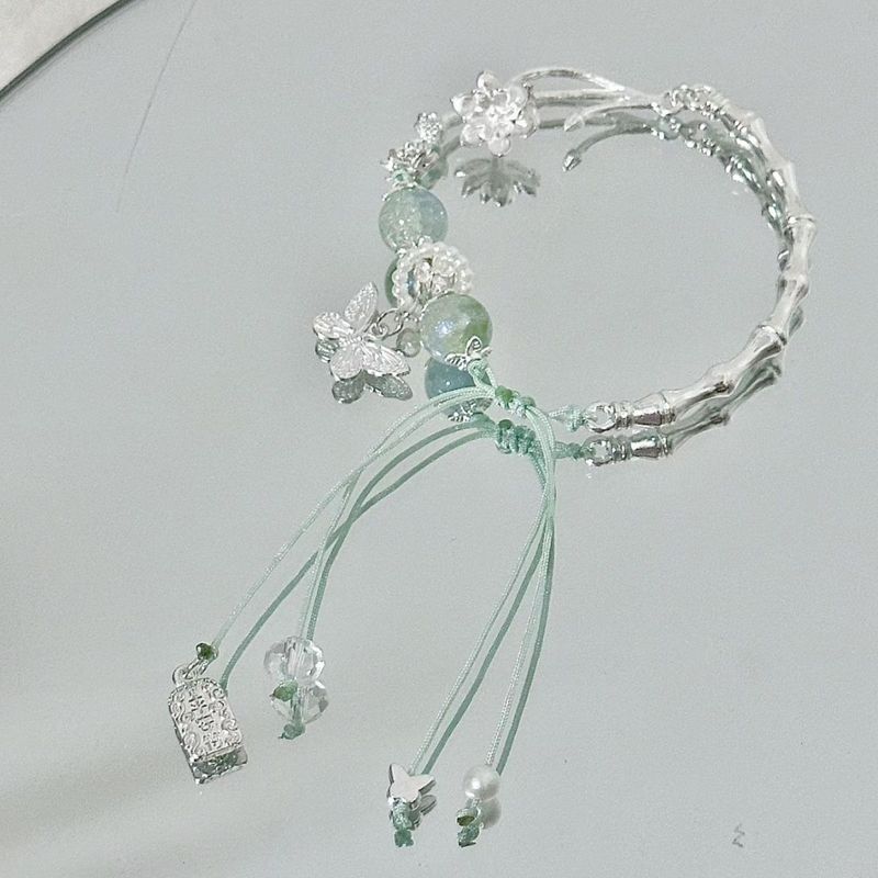 Glaze Burst Half Bracelet New Chinese Lotus Light Ancient Style Hand String Niche Design Brightening Version_voghion.com