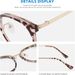 Women's UV400 Protection, Large Frame, Anti-glare Without Prescription, Blue Light Filter Glasses, Computer Glasses_voghion.com