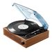 VEVOR Vinyl Record Player, 3-Speed, Belt Driven Turntable Record Player With Built-in 3W Speaker Magnetic Cartridge, Support 33/45/78 RPM Bluetooth Aux In RCA Output, For 7/10 /12 In Vinyl Records_voghion.com