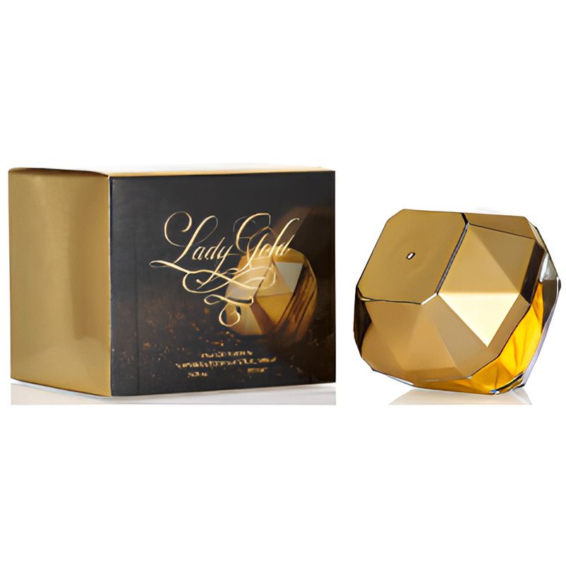 HNVN Luxury 80ml gull diamant parfyme med naturlig blomster og fruktig duft million lett duft parfyme_voghion.com