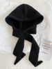Korean Version Ins Autumn Winter Scarf Integrated Warm Knitted Wool Blend Balaclava Women's Neck Warmer Hat_voghion.com