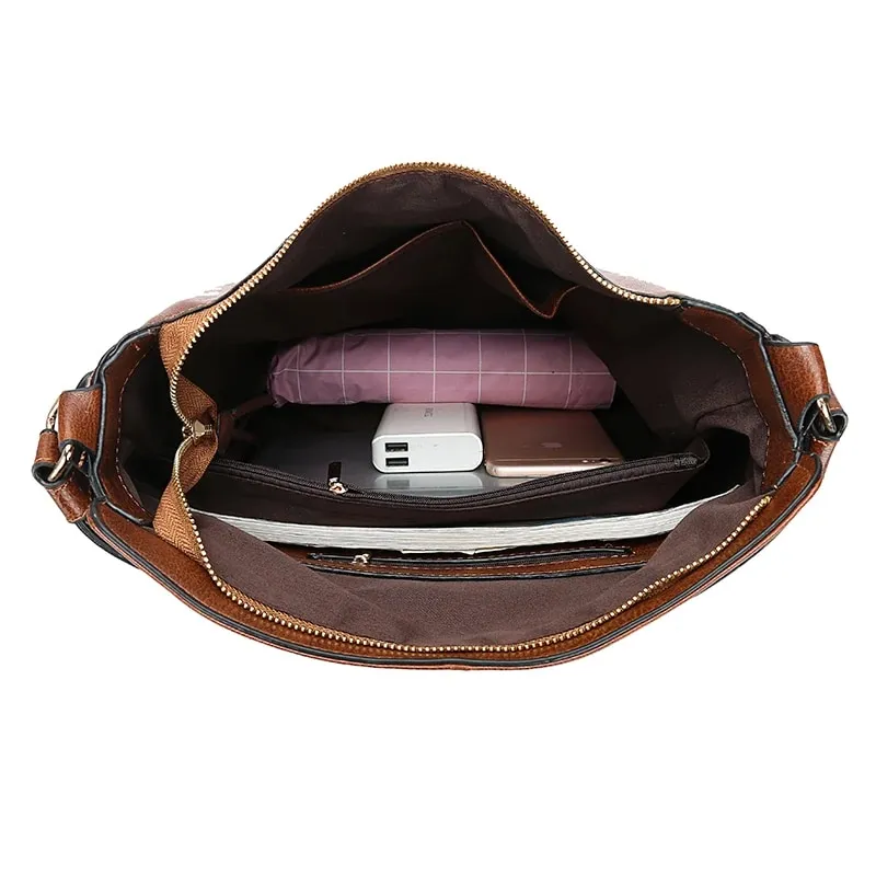 DIDABEAR Hobo Bag Leather Women Hands Female Leisure Shoulder Bags Fashion Purses Vintage Bolsas Large Capacity Tote_voghion.com