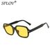 Brand Small Rectangle Sunglasses Women Men Vintage Sun Glass Black Yellow Anti Blue Light Shades Clear Glasses UV400_voghion.com
