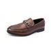 European Style British Lazy Slip-On Loafers Horsebit Men's Driving Formal Cross-Border Business Leather Shoes_voghion.com