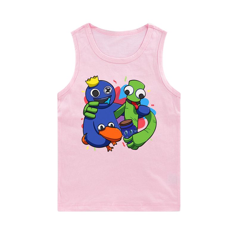 Printed Elderly Boys and Girls Sleeveless Tank Top E551_voghion.com