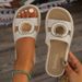Ciabatte Songgao con suola spessa e punta rotonda, minimaliste e alla moda, per donna, comode e comode scarpe da spiaggia._voghion.com
