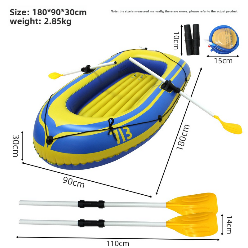 Outdoor Kayak Multi Person Inflatable Boat 2 Person Speedboat Thick Wear Resistant Bottom Fishing Boat Portable Pvc Kayak_voghion.com