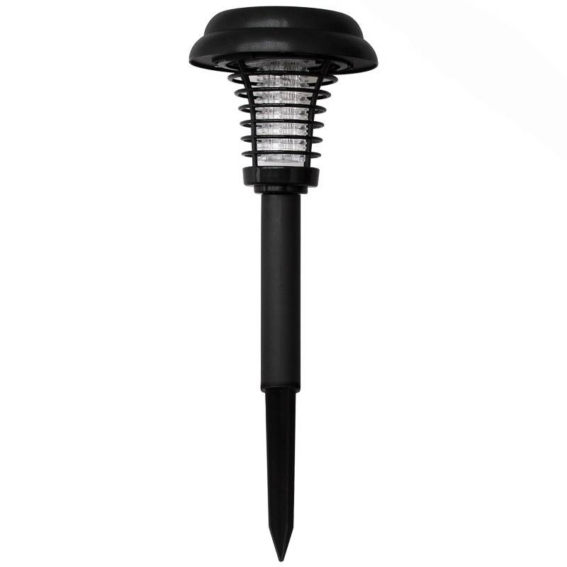 Solar-Powered Mosquito Killer Lamp - Waterproof Outdoor LED Bug Zapper For Garden, Patio UV Light & Electric Grid For Effective Insect Control​_voghion.com