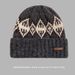 Fleece-Lined Knitted For Men Fair Isle Knit Head Wrap Black Cold Autumn Winter Men's Wool Hat_voghion.com