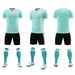 Completo da calcio per bambini, a maniche corte, per la scuola elementare, con stampa, per allenamento e competizione, per ragazzi e ragazze_voghion.com