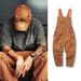 Fashion Overalls Men's Trendy Loose Straight One-piece Tooling Trendy Versatile Ripped Retro Casual Jeans_voghion.com