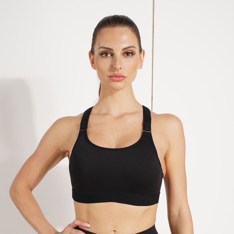 Women's clothing Push-up bra wholesale running fitness yoga vest women solid color fixed cup seamless bra sports underwear women_voghion.com