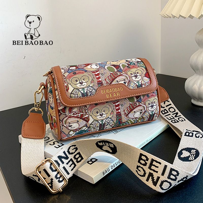 Borse classiche di marca Design di nicchia Borse da donna Temperamento Borse da orso Borse a spalla oblique alla moda_voghion.com