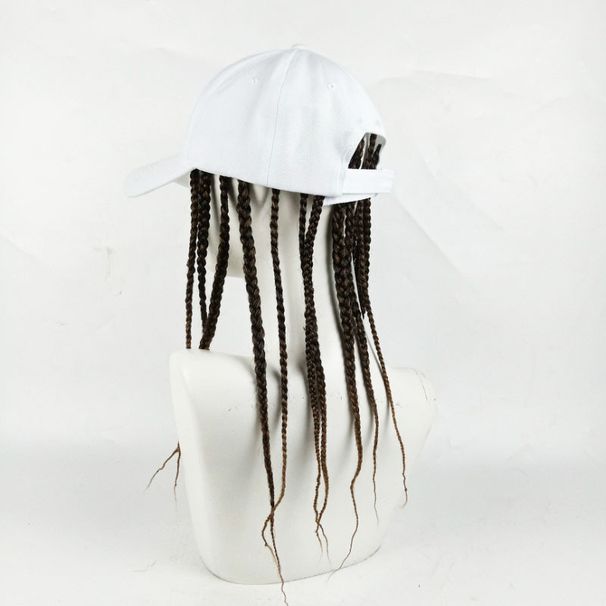 Geflochtene Perückenmütze für Damen und Herren – Fertige Pferdeschwanz-Dreadlock-Kappe mit verstellbarer Passform, Sommermode-Accessoire für den Hip-Hop-Stil_voghion.com