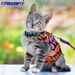 Cat Harness And Leash For Walking Escape Proof Air Mesh Fabric Outdoor Walking Vest With Reflective Strips For Cute Cats And Small Dogs (S, Pink)_voghion.com