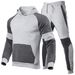 "Herren-Set mit Kapuzenpullover und Jogginghose mit Kontrasteinsatz – 100 % Polyester, leicht, fürs Fitnessstudio und die Straße (S-3XL)"_voghion.com