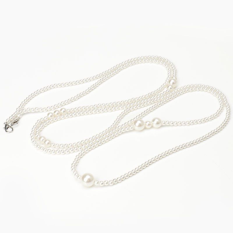 New French Style Necklace Waist Chain Women Trendy Fashion Elegant Light Luxury Long Pearl Dress Belt For Ladies_voghion.com