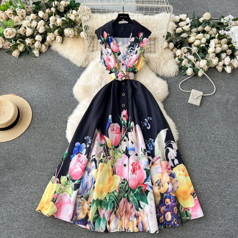 Rochie de damă fără mâneci lungi rochie fără mâneci lungi_voghion.com