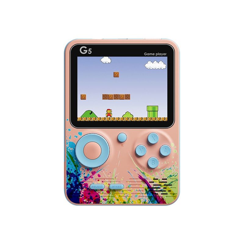 Videogameconsoles G5 Kleurrijke Macaron Draagbare spelcomputer Kinderen Student Nostalgisch Speelgoed Retro Mini 500 in één machine_voghion.com