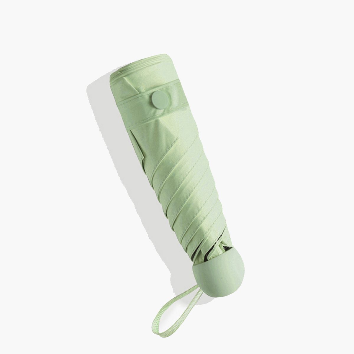 Mini saules kabatas lietussargs, mazs, ērts, 50% salokāms, UV izturīgs kabatas lietussargs ar melnu līmes saules aizsargu un saules aizsargkrēmu_voghion.com