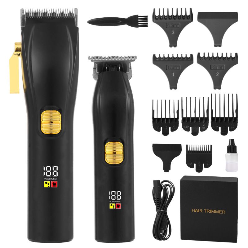  multifunctional hair clipper retro electric hair clipper push scissors mother oil head hair clipper razor set_voghion.com