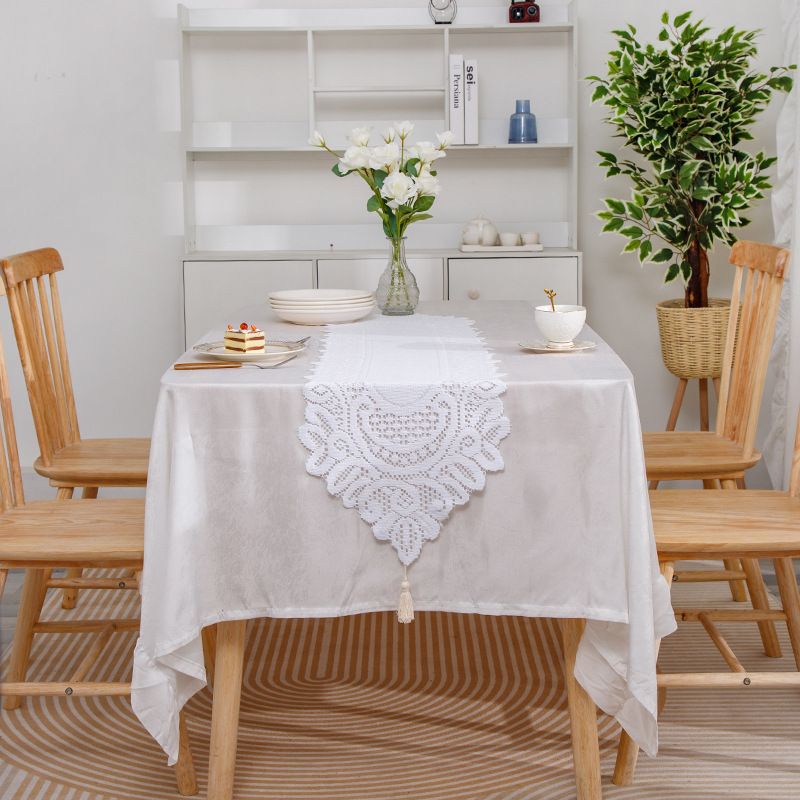 Rectangular Placemat Decorative Tablecloth Classic Lace Tablecloth_voghion.com