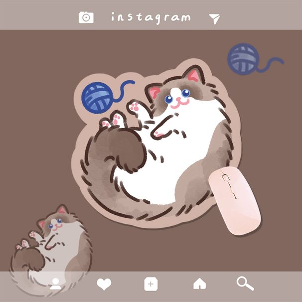 Girls' Cute Cartoon Computer Desk Creative Mouse Pad_voghion.com