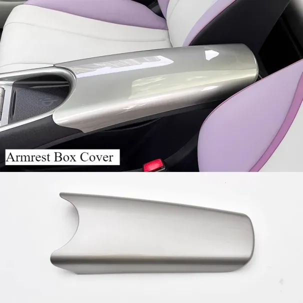For BYD Dolphin Atto 2 Car Anti-kick Panel ABS Rear Center Armrest Box Protection Anti-scratch Interior Modification Accessories_voghion.com