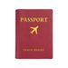 Geantă de pașaport cu imprimeu încrucișat, auriu intens, pentru avion, cu bordură petrolieră, suport pentru pașaport multicolor_voghion.com