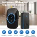 Self Powered Waterproof Wireless Doorbell Door Bell Chime Kit Smart Home No Battery Electric EU UK US Plug 1 2 Button_voghion.com