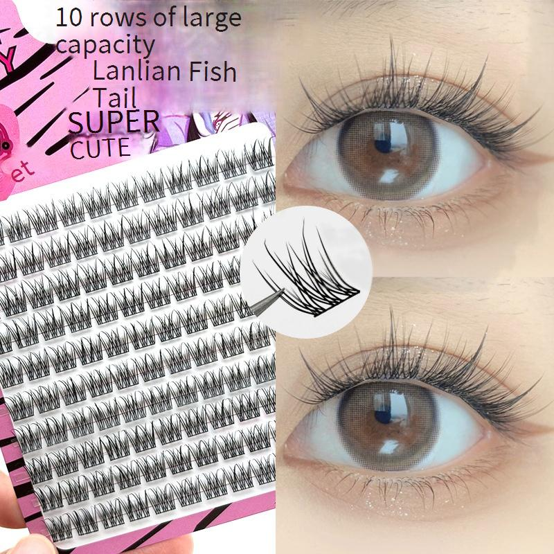Beauty & Health Naughty Elf Devil False Eyelashes Natural Thick Single Cluster Segmented Cartoon Eye Lazy Eyelashes_voghion.com
