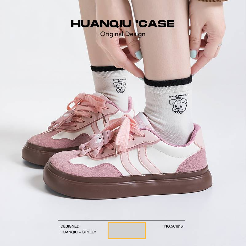 Les nouvelles chaussures d'entraînement allemandes les plus vendues, mignonnes et hautement modifiées de Huanqiu pour femmes sont polyvalentes, confortables, tendance, sportives et décontractées_voghion.com