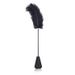 LuvBox Ostrich Feather Wand Foreplay Teasing Satin Strap Blindfold Light Blocking Eye Mask Dual-use Flirting Toy_voghion.com
