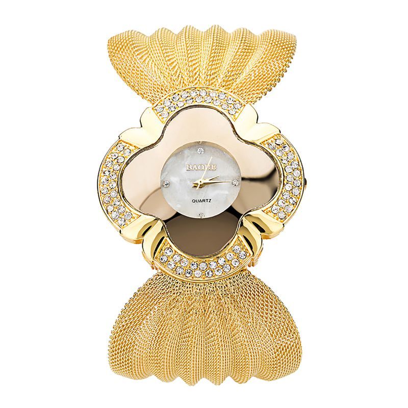 Yamaler Montre-bracelet à quartz pour femme avec ceinture en maille papillon élégante pour tenues quotidiennes_voghion.com