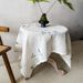 Cotton Linen Tablecloth - Square Chinese Zen Style Bamboo Print Table Cover For Dining, Tea Ceremony & Home Decor_voghion.com