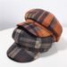 2024. aasta uus kontrastne villane ruuduline kaheksanurkne müts, laste Korea versioon, trendikas ja mitmekülgne barett, Briti retrohõnguline maalikunstniku müts_voghion.com