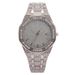 Fashion Octagonal Inlaid Full Diamond Calendar Women's Watch Female Model Wristwatch_voghion.com