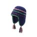 Cappello Lei Feng lavorato a maglia in stile etnico retrò con paraorecchie intrecciato a blocchi di colore per donna, caldo cappello invernale tibetano per viaggi e fotografia_voghion.com